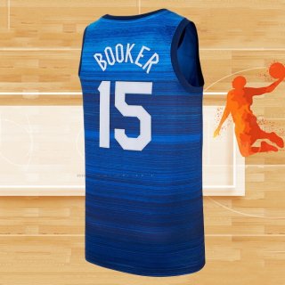 Camiseta USA 2021 Devin Booker NO 15 Azul