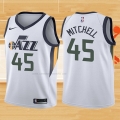 Camiseta Nino Utah Jazz Donovan Mitchell NO 45 Association 2017-18 Negro