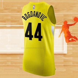 Camiseta Utah Jazz Bojan Bogdanovic NO 44 Icon Autentico 2022-23 Amarillo