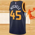 Camiseta Utah Jazz Donovan Mitchell NO 45 Icon 2020-21 Azul