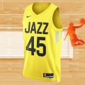 Camiseta Utah Jazz Donovan Mitchell NO 45 Icon 2022-23 Amarillo