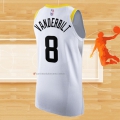 Camiseta Utah Jazz Jarred Vanderbilt NO 8 Association Autentico 2022-23 Blanco