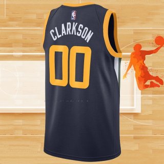 Camiseta Utah Jazz Jordan Clarkson NO 00 Icon Azul