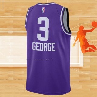 Camiseta Utah Jazz Keyonte George NO 3 Ciudad 2023-24 Violeta