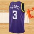 Camiseta Utah Jazz Keyonte George NO 3 Classic 2023-24 Violeta