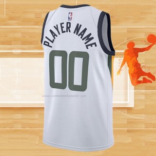 Camiseta Utah Jazz Personalizada Association Blanco