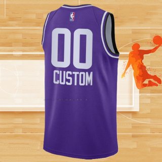 Camiseta Utah Jazz Personalizada Ciudad 2023-24 Violeta