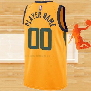 Camiseta Utah Jazz Personalizada Statement Amarillo