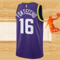 Camiseta Utah Jazz Simone Fontecchio NO 16 Classic 2023-24 Violeta
