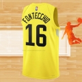 Camiseta Utah Jazz Simone Fontecchio NO 16 Icon 2022-23 Amarillo