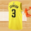Camiseta Utah Jazz Stanley Johnson NO 3 Icon 2022-23 Amarillo