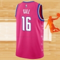 Camiseta Washington Wizards Anthony Gill NO 16 Ciudad 2022-23 Rosa