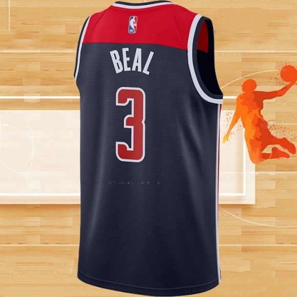 Camiseta Washington Wizards Bradley Beal NO 3 Statement 2020-21 Azul