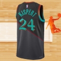Camiseta Washington Wizards Corey Kispert NO 24 Ciudad 2023-24 Negro