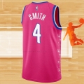 Camiseta Washington Wizards Ish Smith NO 4 Ciudad 2022-23 Rosa