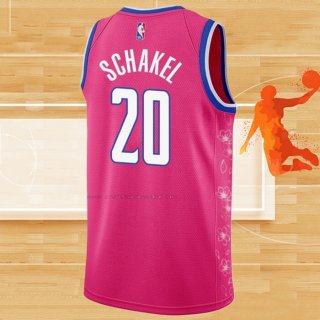 Camiseta Washington Wizards Jordan Schakel NO 20 Ciudad 2022-23 Rosa