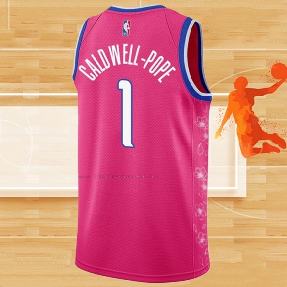 Camiseta Washington Wizards Kentavious Caldwell-Pope NO 1 Ciudad 2022-23 Rosa