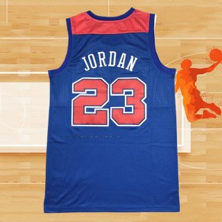 Camiseta Washington Wizards Michael Jordan NO 23 Retro Azul2