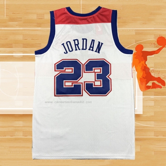 Camiseta Washington Wizards Michael Jordan NO 23 Retro Blanco2