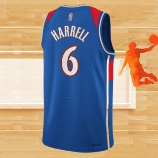 Camiseta Washington Wizards Montrezl Harrell NO 6 Ciudad 2021-22 Azul