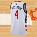 Camiseta Washington Wizards Russell Westbrook NO 4 Ciudad 2020-21 Blanco