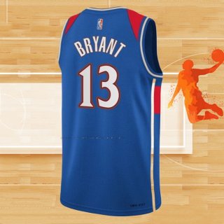 Camiseta Washington Wizards Thomas Bryant NO 13 Ciudad 2021-22 Azul